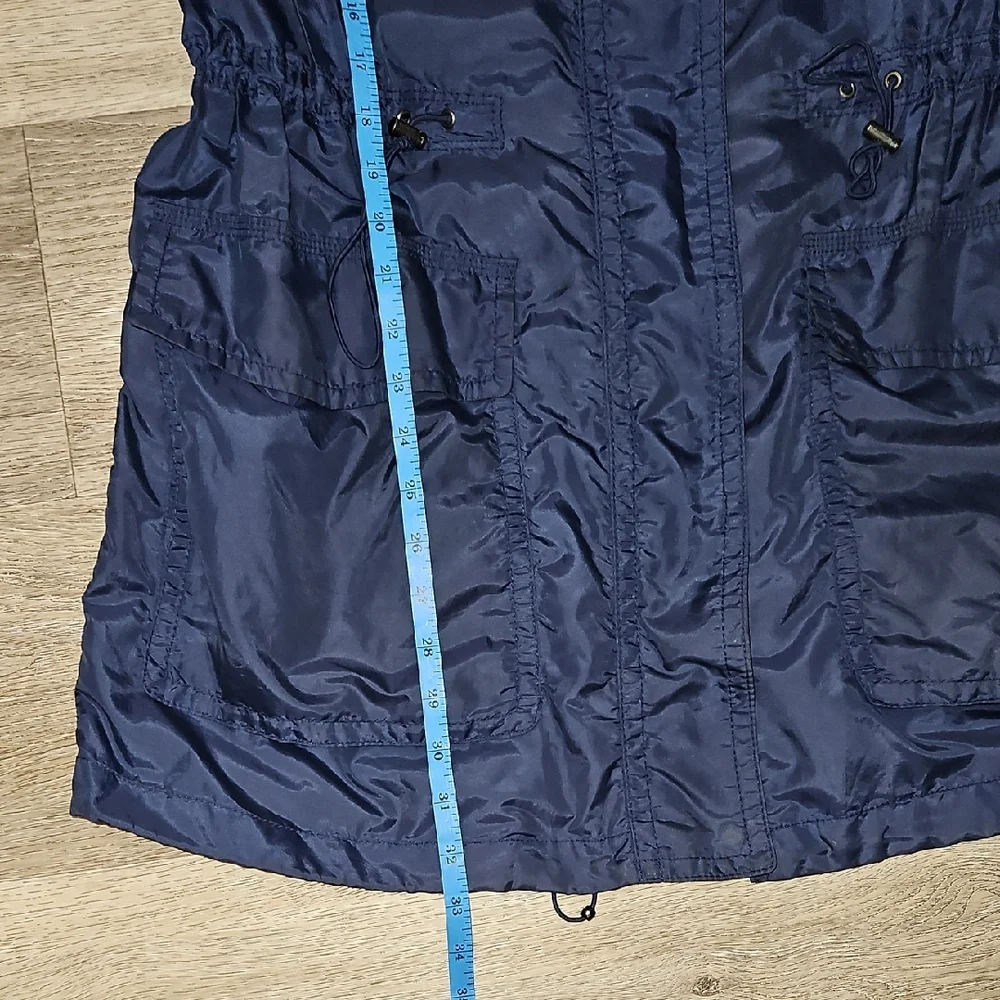 Coach Womens Navy Nylon Lightweight  Jacket Size Small